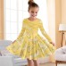 Girls' 3D Pink Butterfly Dress Long Sleeve 3D Print Fall Winter Sports & Outdoor Daily Holiday Cute Casual Beautiful Kids 3-12 Years Casual Dress A Line Dress Above Knee Polyester Regular Fit