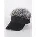 Baseball Cap With Spiked Hairs Wig Baseball Hat With Spiked