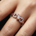 Ring Party Classic Rose Gold Black Chrome Precious Stylish Simple 1PC Zircon