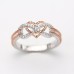 Ring Party Classic Rose Gold Black Chrome Precious Stylish Simple 1PC Zircon