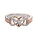 Ring Party Classic Rose Gold Black Chrome Precious Stylish Simple 1PC Zircon