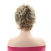 Short Blonde Pixie Cut Wigs for White Women Dark Brown Ombre Blonde Synthetic Hair Wigs Natural Looking Wig