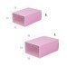 Transparent Shoe Box Shoes Organizers Plastic Thickened Foldable Dustproof Storage Box Stackable Combined Shoe Cabinet