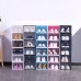 Transparent Shoe Box Shoes Organizers Plastic Thickened Foldable Dustproof Storage Box Stackable Combined Shoe Cabinet