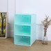 Transparent Shoe Box Shoes Organizers Plastic Thickened Foldable Dustproof Storage Box Stackable Combined Shoe Cabinet