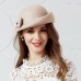 Wool Kentucky Derby Hat / Hats with 1 Piece Wedding / Party / Evening / Valentine's Day Headpiece