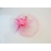 White Wedding Fascinator Tulle Beaded Organza Fascinators Hats Headwear Clip Vintage Elegant withFeathers Fur Flower 1 Piece Kentucky Derby Horse Race Tea Party Ladies Day Headpiece