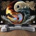 Yinyang Taichi Hanging Tapestry Wall Art Large Tapestry Mural Decor Photograph Backdrop Blanket Curtain Home Bedroom Living Room Decoration