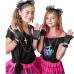 Halloween Hot Selling 80s Theme Ball Set Lace Bow Headband Gloves Cross Necklace Set