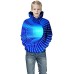 Kids Boys Hoodie Long Sleeve 3D Print Graphic Green Blue Gray Children Tops Spring Fall Cool Daily 3-12 Years