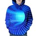 Kids Boys Hoodie Long Sleeve 3D Print Graphic Green Blue Gray Children Tops Spring Fall Cool Daily 3-12 Years