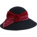 100% Wool Hats with Bowknot 1PC Casual / Horse Race / Ladies Day Headpiece