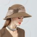 100% Wool Hats with Bowknot 1PC Casual / Horse Race / Ladies Day Headpiece