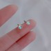 Women's Stud Earrings Fine Jewelry Classic Precious Stylish Simple Silver Earrings Jewelry Silver For Gift Festival 1 Pair