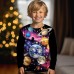 Boys 3D Graphic Galaxy Space T shirt Tee Long Sleeve 3D Print Summer Spring Fall Sports Fashion Streetwear Polyester Kids 3-12 Years Outdoor Casual Daily Regular Fit