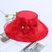 Hats Fancy Plain Sun Hat Casual Holiday Melbourne Cup Elegant Beach With Tulle Headpiece Headwear