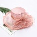 Hats Fancy Plain Sun Hat Casual Holiday Melbourne Cup Elegant Beach With Tulle Headpiece Headwear