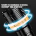 1pc LED Strong Light Flashlight Charging Zoom 3 Mode with Tail Rope Household Flashlight