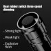 1pc LED Strong Light Flashlight Charging Zoom 3 Mode with Tail Rope Household Flashlight