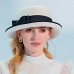 Hats 100% Wool Fedora Hat Casual Tea Party Elegant With Bowknot Headpiece Headwear