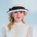 Hats 100% Wool Fedora Hat Casual Tea Party Elegant With Bowknot Headpiece Headwear