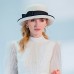 Hats 100% Wool Fedora Hat Casual Tea Party Elegant With Bowknot Headpiece Headwear