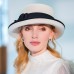 Hats 100% Wool Fedora Hat Casual Tea Party Elegant With Bowknot Headpiece Headwear