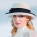 Hats 100% Wool Fedora Hat Casual Tea Party Elegant With Bowknot Headpiece Headwear