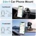 Car Phone Holder Phone Holder With Strong Suction Cup 2-in-1 Phone Holder Dashboard/Windshield Hands-Free For All Mobile Phones