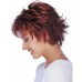 Pixie Cut Layered Short Brown Wigs with Bangs Straight Synthetic Wigs for White Women (Blonde Mixed Brown)