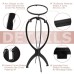 Wig Stand Wig Head Stand for Multiple Wigs Black 3 Pack