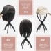 Wig Stand Wig Head Stand for Multiple Wigs Black 3 Pack