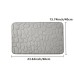 Cobblestone Embossed Bathroom Bath Mat, Memory Foam Pad, Washable Bath Rugs, Rapid Water Absorbent, Non-Slip, Washable, Thick, Soft And Comfortable Carpet For Shower Room