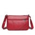 Women's Crossbody Bag PU Leather Daily Zipper Solid Color Black Red Brown