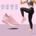 Women's Sneakers Slip-Ons Plus Size Comfort Shoes Outdoor Daily Solid Color Summer Wedge Heel Round Toe Sporty Casual Running Tissage Volant Loafer Black Pink Blue