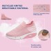 Women's Sneakers Slip-Ons Plus Size Comfort Shoes Outdoor Daily Solid Color Summer Wedge Heel Round Toe Sporty Casual Running Tissage Volant Loafer Black Pink Blue