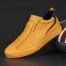 Men's Sneakers Skate Shoes Casual Boots Classic Casual Outdoor Daily Microfiber Warm Breathable Booties / Ankle Boots Zipper Black Yellow Coffee Summer Winter