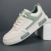 Men's Women Sneakers White Shoes Walking Casual Daily Faux Leather Comfortable Lace-up White gray Black Light Green Spring Fall