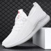 Men's Sneakers Flyknit Shoes White Shoes Running Walking Sporty Casual Outdoor Daily Tissage Volant Breathable Comfortable Slip Resistant Lace-up Black White Summer Spring