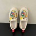 Women's Sneakers Platform Sneakers Daily Cartoon Color Block Flat Heel Round Toe Casual Canvas Loafer Black Yellow Beige