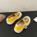 Women's Sneakers Platform Sneakers Daily Cartoon Color Block Flat Heel Round Toe Casual Canvas Loafer Black Yellow Beige