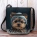 Women's Crossbody Bag Shoulder Bag Fluffy Bag Polyester Shopping Daily Holiday Print Large Capacity Lightweight Durable Dog Wine Blue Green