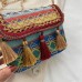 Women's Crossbody Bag Straw Daily Tassel Large Capacity Folk Blue Orange Green