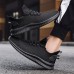 Men's Sneakers Running Shoes Flyknit Breathable Wearable Lightweight Comfortable Running Outdoor Rubber Fabric Summer Spring Black White Brown Grey