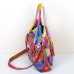 Women's Crossbody Bag Shoulder Bag Hobo Bag Cowhide Daily Holiday Tassel Zipper Color Block Flower Rainbow