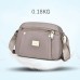 Women's Crossbody Bag Shoulder Bag Dome Bag Oxford Cloth Outdoor Daily Rivet Zipper Large Capacity Waterproof Lightweight Solid Color Light Blue Black Pink