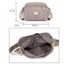 Women's Crossbody Bag Shoulder Bag Dome Bag Oxford Cloth Outdoor Daily Rivet Zipper Large Capacity Waterproof Lightweight Solid Color Light Blue Black Pink