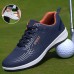 Men's Sneakers Sporty Look Running Golf Walking Sporty Casual Outdoor Daily EVA Breathable Comfortable Slip Resistant Lace-up Black White Blue Slogan Spring Fall