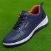 Men's Sneakers Sporty Look Running Golf Walking Sporty Casual Outdoor Daily EVA Breathable Comfortable Slip Resistant Lace-up Black White Blue Slogan Spring Fall