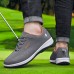 Men's Sneakers Sporty Look Running Golf Walking Sporty Casual Outdoor Daily EVA Breathable Comfortable Slip Resistant Lace-up Black White Blue Slogan Spring Fall